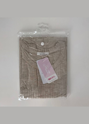 Майка бежевая женская из вискозы Sevim — 304997362