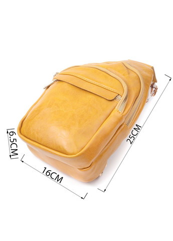 Яскрава жіноча сумка з однією лямкою через плече з гладкої екошкіри 16х25х6,5 см Vintage (315875016)