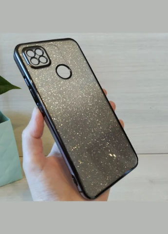 Чохол на xiaomi redmi 10a силіконова жіноча накладка блискучий градієнт сірий No Brand (299178486)