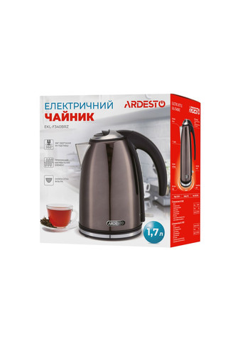 Електрочайник EKL-F340BRZ 1.7л бронзовий Ardesto (337093687)