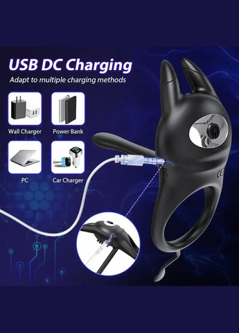 Віброкільце для члена: ерекційне кільце з насадкою для пенісу, насадки на член для ерекції та продовження статевого акту No Brand (331146257)