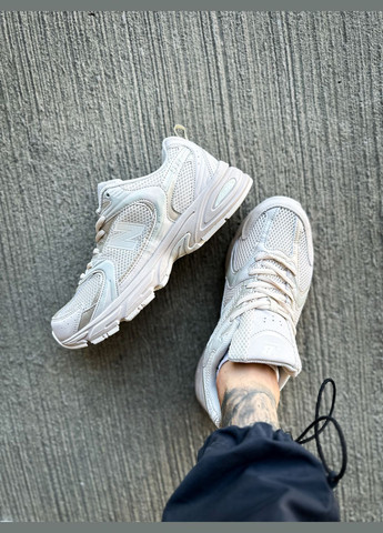 Бежевые всесезонные кроссовки мужские и женские new balance 530 beige | нью беланс 530 бежевые No Brand