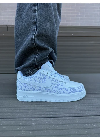 Цветные демисезонные кроссовки мужские nike air force custom найк аир форс No Brand