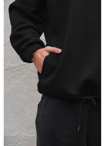 Чоловіче Оверсайз Худі Толстовка На Флісі З Капюшоном Та Принтом Senna Black Without (360641916)