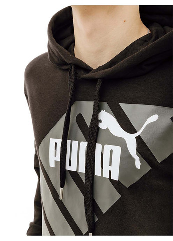 Мужское Худи POWER Graphic Hoodie Черный Puma (302224381)