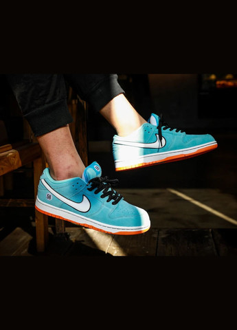 Цветные всесезонные кроссовки sb dunk low club 58 gulf - bq6817-401 40 - 25.5 см Nike