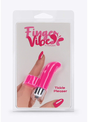 Вибратор на палец Tickle Pleaser розовый, 8 х 2 см Toy Joy (289784034)