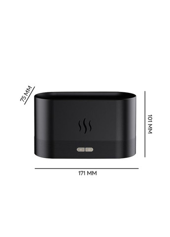 Портативный увлажнитель воздуха DQ-701C эффект пламени, Black с аромадиффузором Kinscoter (322415346)