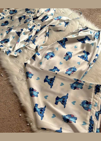 Белая всесезон пижама женская Гермес