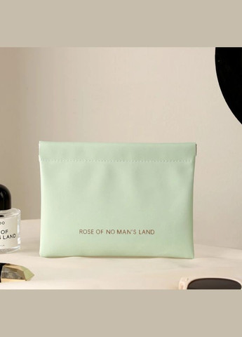 Косметичка для хранения аксессуаров портативная, большой футляр для мелочей на магнитном клипсе, зеленый No Brand (354829451)