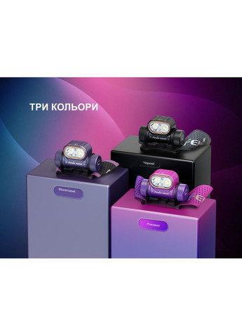 Фонарь налобный HM55R, розовый Fenix (370672846)