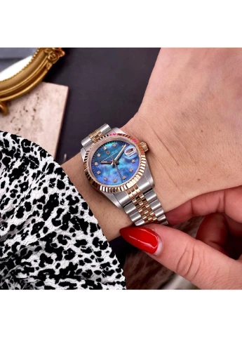 PD-1794L Silver-Rose Gold-Blue No Brand (365622849)