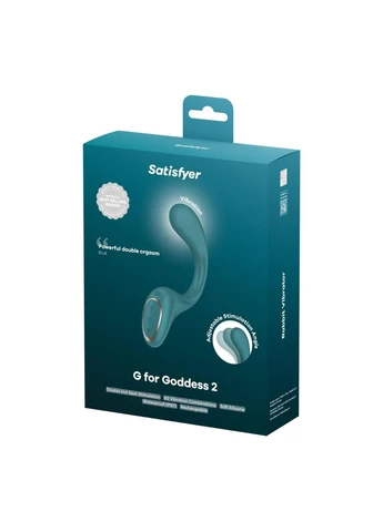 Вагінально-кліторальний вібратор G for Goddess 2 Bottle Green, 2 мотори Satisfyer (383110548)