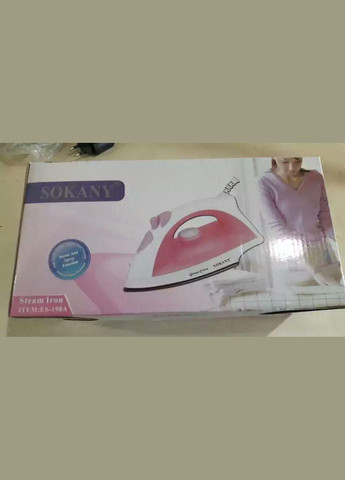 Хороший паровой утюг гладильный 198A с тефлоновым покрытием подошвы для глажки одежды 1800Вт Sokany (297331768)