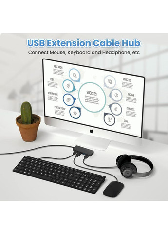 4-портовий USB-концентратор Yizhet USB 3.0 No Brand (363320294)