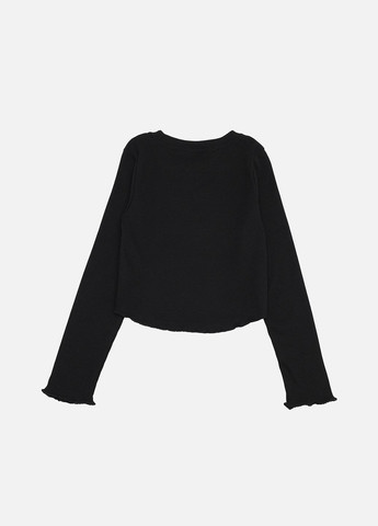 Футболка з довгим рукавом для дівчинки колір чорний ЦБ-00272190 Yuki (322763971)