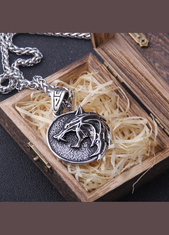 Кулон із ланцюжком чоловічий голова вовка STORE 102 (328265065)