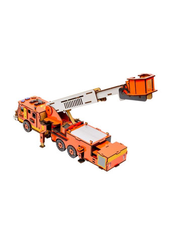 Деревянный 3D конструктор "Пожарная машина" Puz-00921, 318 деталей PuzzleOK (327321751)