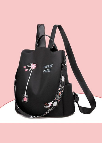 Антиоровский женский рюкзак lovely водонепроницаемый прочный и качественный Black Italian Bags (290255628)