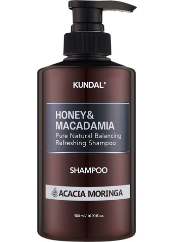Шампунь "Acacia Moringa" Honey & Macadamia Nature Shampoo 500ml (1286098-31158152) Kundal (368624632)