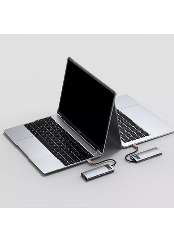 Док-станція Metal Gleam Series 8-in-1 Gray (31939) Baseus (306581913)