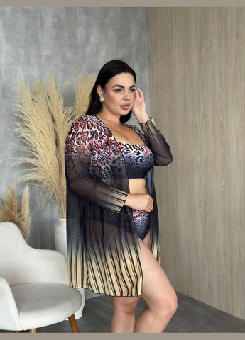 Чорний літній стильний купальник роздільний No Brand