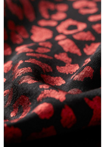 Чорна вечірня сукня H&M леопардовий