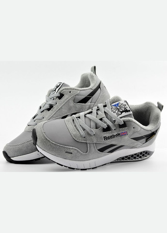 Серые демисезонные кроссовки повседневные reebok hexalite No Brand