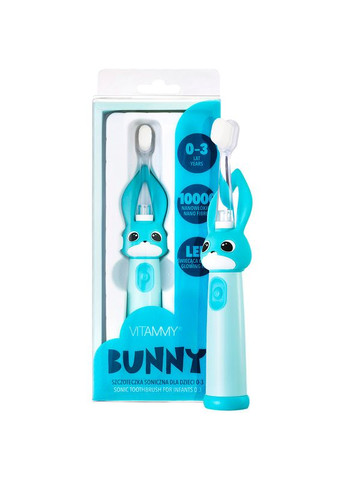 Електрична зубна щітка Bunny Light Blue (від 0 до 3 років) Vitammy (332613663)