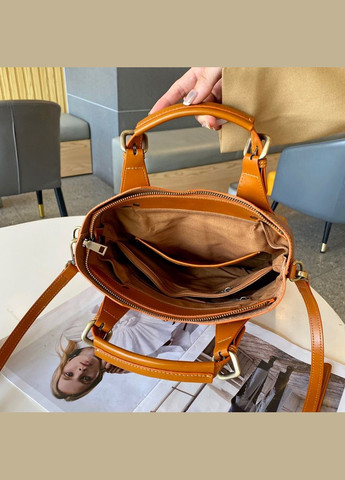 Сумка жіноча шкіряна LOUMIX Light Brown Italian Bags (292632469)