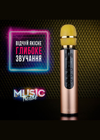 Караоке микрофон M6 Premium Duet со стерео звуком Losso (327041793)