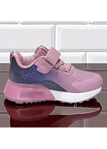 Рожеві всесезонні текстильні ортопедичні кросівки на липучках для дівчинки клібі Clibee