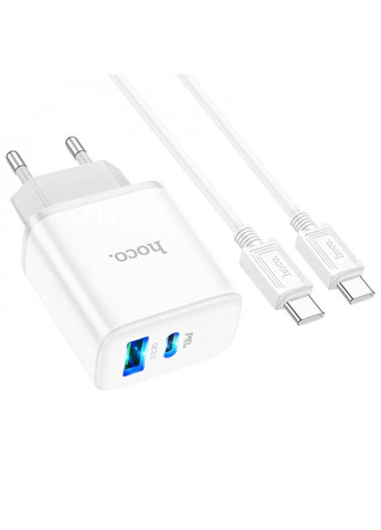 СЗУ C105A Stage PD20W+QC3.0 (1USB-A/1C) + кабель Type-C to Type-C Hoco (324104474)