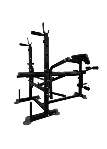 Многофункциональная лавка для жима 0090 + Тяга + Брусья + Приставка скотта Набор HARD штанга 148 КГ WCG (346528720)