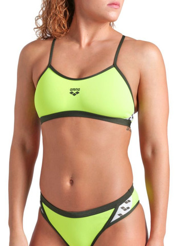 Комбинированный летний купальник icons bikini cross back solid (005037-660) размер Arena