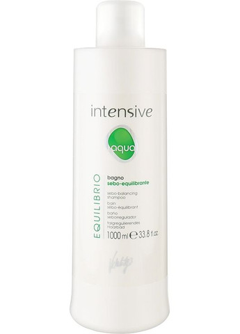 Шампунь себонормалізуючий - vitality's Intensive Aqua Equilibrio Sebo-Balancing Shampoo 1000ml (235449-156782) Vitality`s (368610403)
