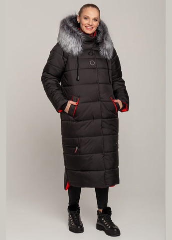 Черная зимняя зимняя куртка barbara (01021-b-blue50) MioRichi