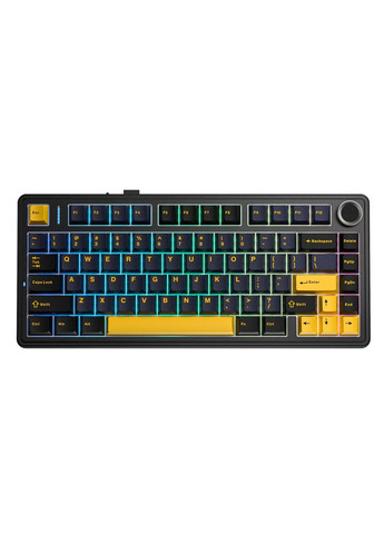 Клавіатура бездротова F75 Black (6948391208626) Aula (329996951)