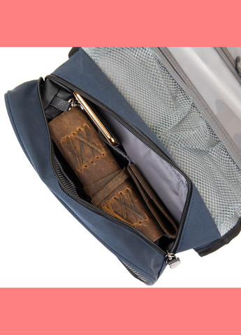 Сумка мужская через плечо органайзер в путешествие 20656 Темно-синый Vintage (302009133)