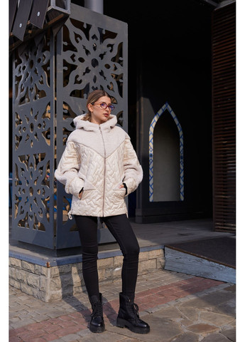 Молочна демісезонна куртка MN