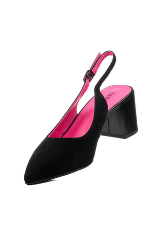 Черные босоножки (1295л) Geronea