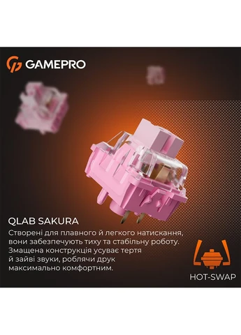 Клавіатура MK130 V2 Infinity QLAB Sakura Black (MK130-V2-B-QS) GAMEPRO (399513273)