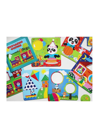 Учебные пазлы Изучаем формы.IQ-club для малышей 13203007, 6 карт в наборе Ranok Creative (306435701)