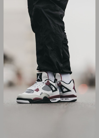 Цветные демисезонные кроссовки мужские Nike Air Jordan 4 "PSG"