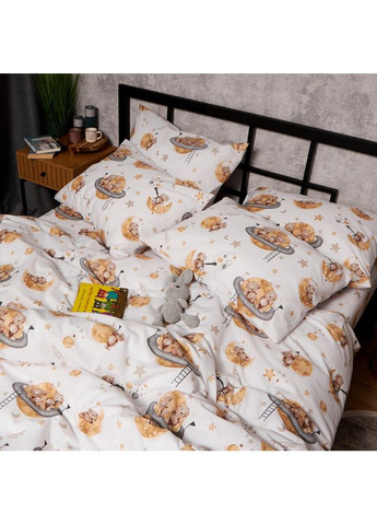 Комплект постільної білизни Бязь Gold Люкс Сімейні 160х220х2 наволочки 4х50х70 (MS-820009868) Moon&Star Teddy Dreams (356112934)