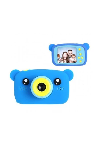 Дитяча фотокамера ведмедик Teddy 24 (Blue) GM (324794432)