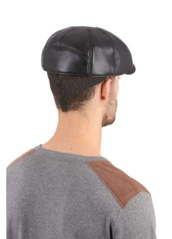 Кепка чоловіча восьмиклинка з натуральної шкіри (SC43682) Shlyapka (295922568)