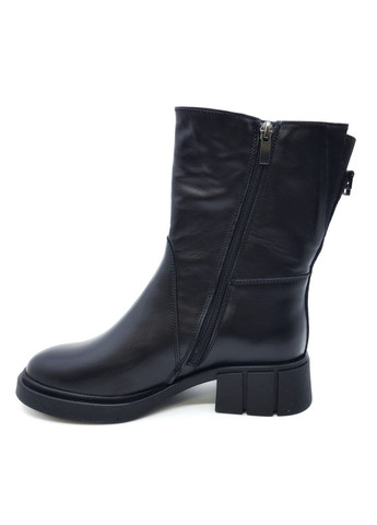 Жіночі черевики зимові чорні шкіряні FS-14-20 23 см (р) Foot Step (271828027)