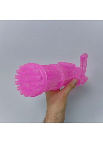 Установка з мильними бульбашками MIC рожевий бластер для дітей із підсвічуванням та звуковими ефектами. ProDobro (367092393)