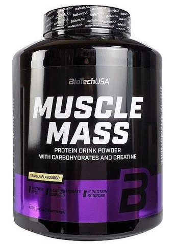 Протеїновий коктейль "Ваніль" Muscle Mass Drink Powder 1000g (2-1145626) Biotechusa (376505277)